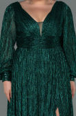 Robe de Soirée Grande Taille Longue Émeraude ABU3154