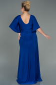 Robe Grande Taille Longue Bleu Saxe ABU3173