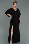 Robe Grande Taille Longue Noir ABU3173