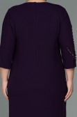 Robe De Soirée Grande Taille Midi Prune ABK1621