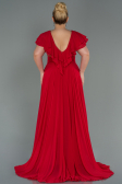 Robe Grande Taille Longue Rouge ABU032