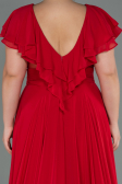 Robe Grande Taille Longue Rouge ABU032