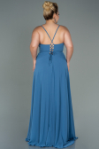 Robe De Soirée Grande Taille Longue Indigo ABU1324