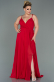 Robe de Soirée Grande Taille Longue Rouge ABU1324