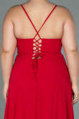 Robe de Soirée Grande Taille Longue Rouge ABU1324