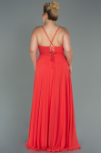 Robe De Soirée Grande Taille Longue Corail ABU1324