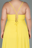 Robe De Soirée Grande Taille Longue Jaune ABU1324