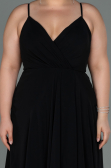 Robe de Soirée Grande Taille Longue Noir ABU1324