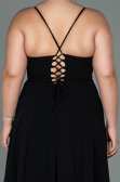 Robe de Soirée Grande Taille Longue Noir ABU1324