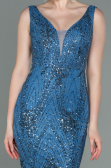 Robe Queue de Poisson Longue Indigo ABU3178