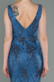 Robe Queue de Poisson Longue Indigo ABU3178