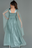 Robe de Soirée Enfants Longue Turquoise ABU3155