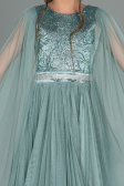 Robe de Soirée Enfants Longue Turquoise ABU3155