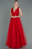 Robe de Soirée Longue Rouge ABU3135