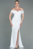 Robe de Soirée Longue Blanc ABU3156