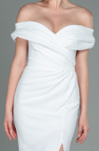 Robe de Soirée Longue Blanc ABU3156