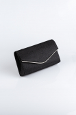 Sac de Enveloppe Argenté Noir-Argent SH810