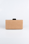 Sac de Soirée Luxe Couleur daim Vison SH813