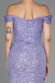 Robe Queue de Poisson Longue Squameuse Lilas ABU3202
