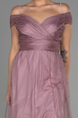 Robe De Soirée Longue Couleur Rose ABU2336