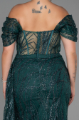 Robe de Soirée Grande Taille Longue Émeraude ABU3097