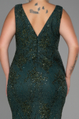 Robe de Soirée Grande Taille Longue Émeraude ABU3214