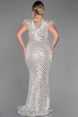 Robe De Soirée Longue Beige ABU1044
