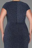 Robe De Soirée Grande Taille Longue Indigo ABU2870
