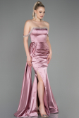 Robe De Soirée Satin Longue Poudre ABU2618