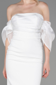 Robe de Cérémonie Midi Blanc ABK1796
