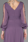 Robe de Soirée Longue Mousseline Lavande ABU3220