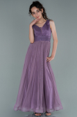 Robe de Soirée Enfants Longue Lavande ABU2447