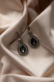 Boucle D'Oreille Anthracite UK527