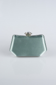 Sac de Soirée Luxe Satin Turquoise SH812