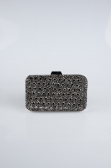 Sac de Soirée Luxe Pierreux Anthracite SH827
