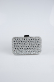 Sac de Soirée Luxe Pierreux Argent SH827
