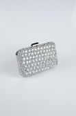 Sac de Soirée Luxe Pierreux Argent SH827