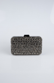 Sac de Soirée Luxe Pierreux Platine SH827