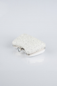 Sac de Soirée Luxe Pierreux Blanc SH828