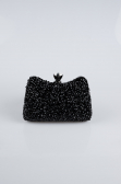Sac de Soirée Luxe Pierreux Noir SH828