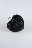Sac de Soirée Luxe Pierreux Noir SH829