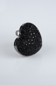Sac de Soirée Luxe Pierreux Noir SH829