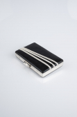 Sac De Soirée Luxe Plâtre Noir-Argent SH819