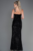 Tenue de Soirée Longue Squameuse Noir ABU3246