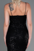 Tenue de Soirée Longue Squameuse Noir ABU3246