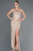 Tenue de Soirée Longue Squameuse Vison ABU3246
