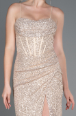 Tenue de Soirée Longue Squameuse Vison ABU3246
