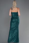 Tenue de Soirée Longue Squameuse Émeraude ABU3246