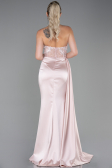 Robe De Soirée Satin Longue Poudre ABU2127