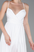 Robe de Soirée Longue Blanc ABU1305